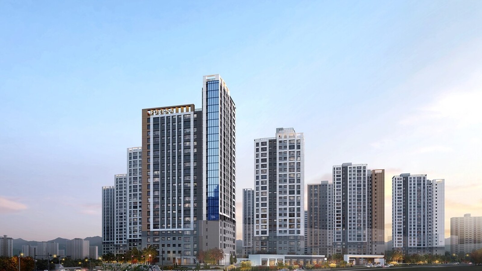 한화포레나 지제역 투시도 — 지상 최고 27층 (CG)