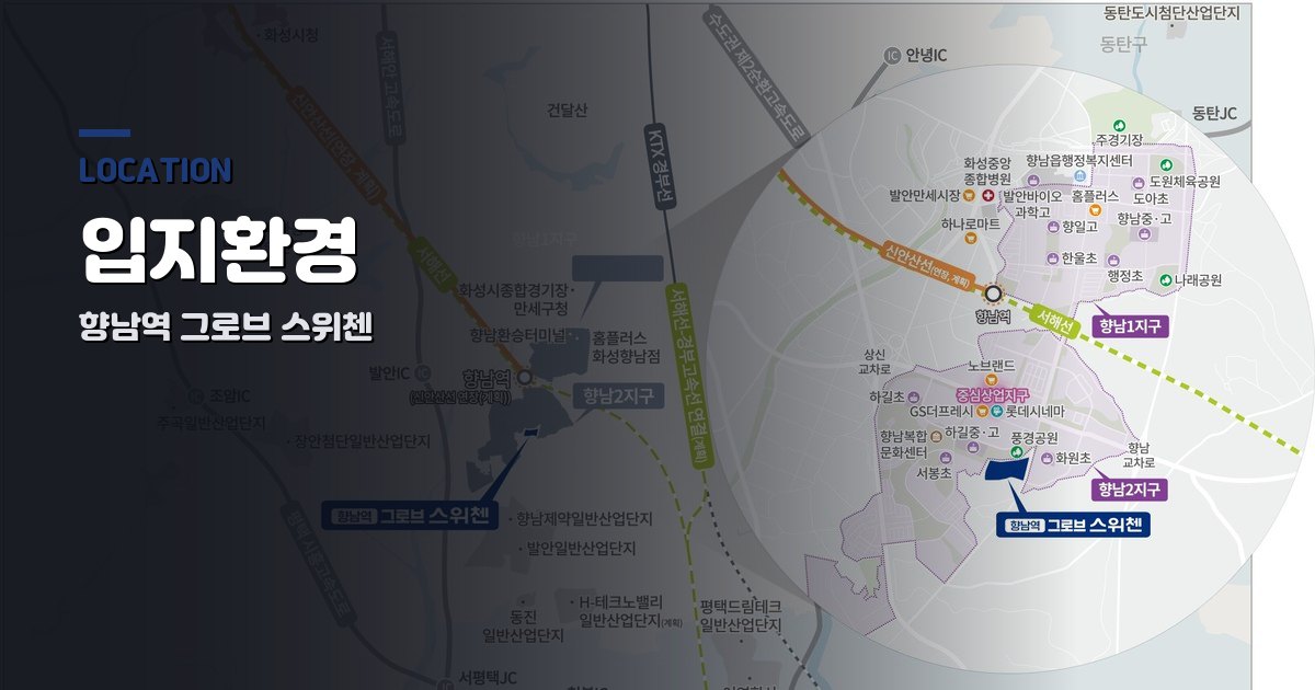 향남역 그로브 스위첸 입지환경