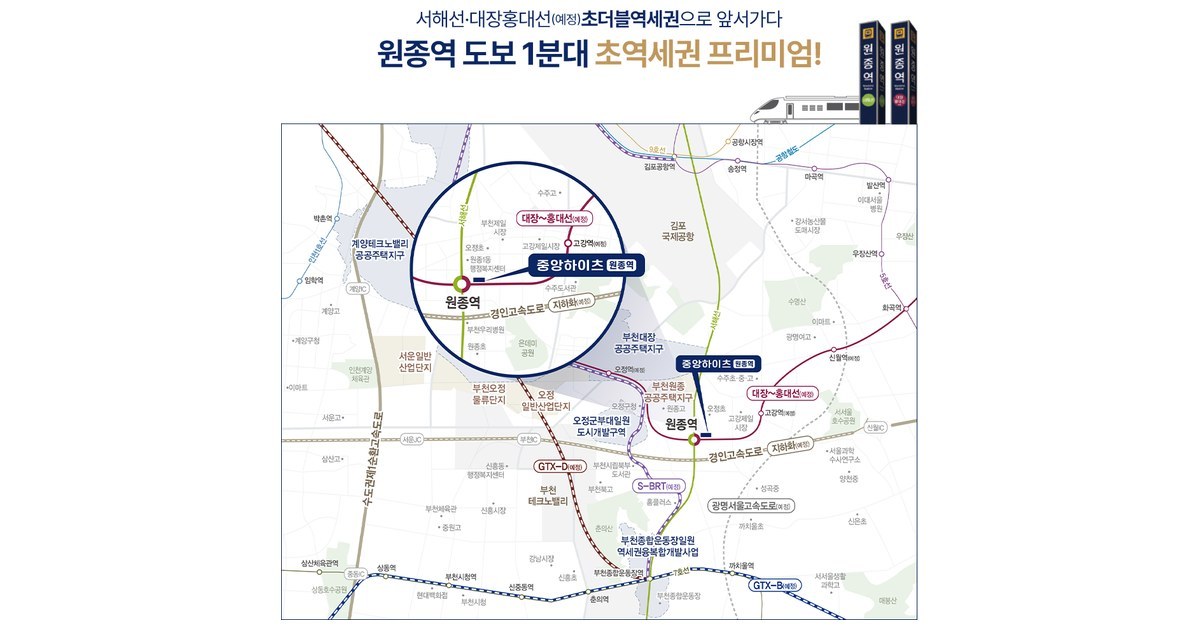중앙하이츠 원종역 입지환경