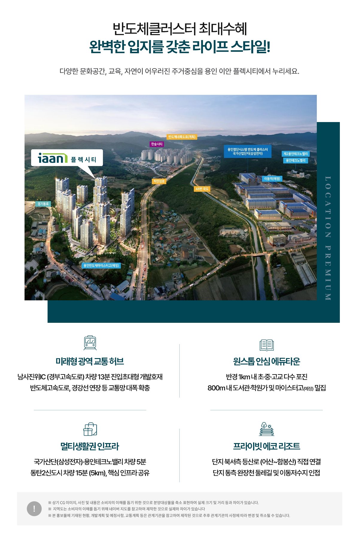 용인 이안 플렉시티 입지환경 안내
