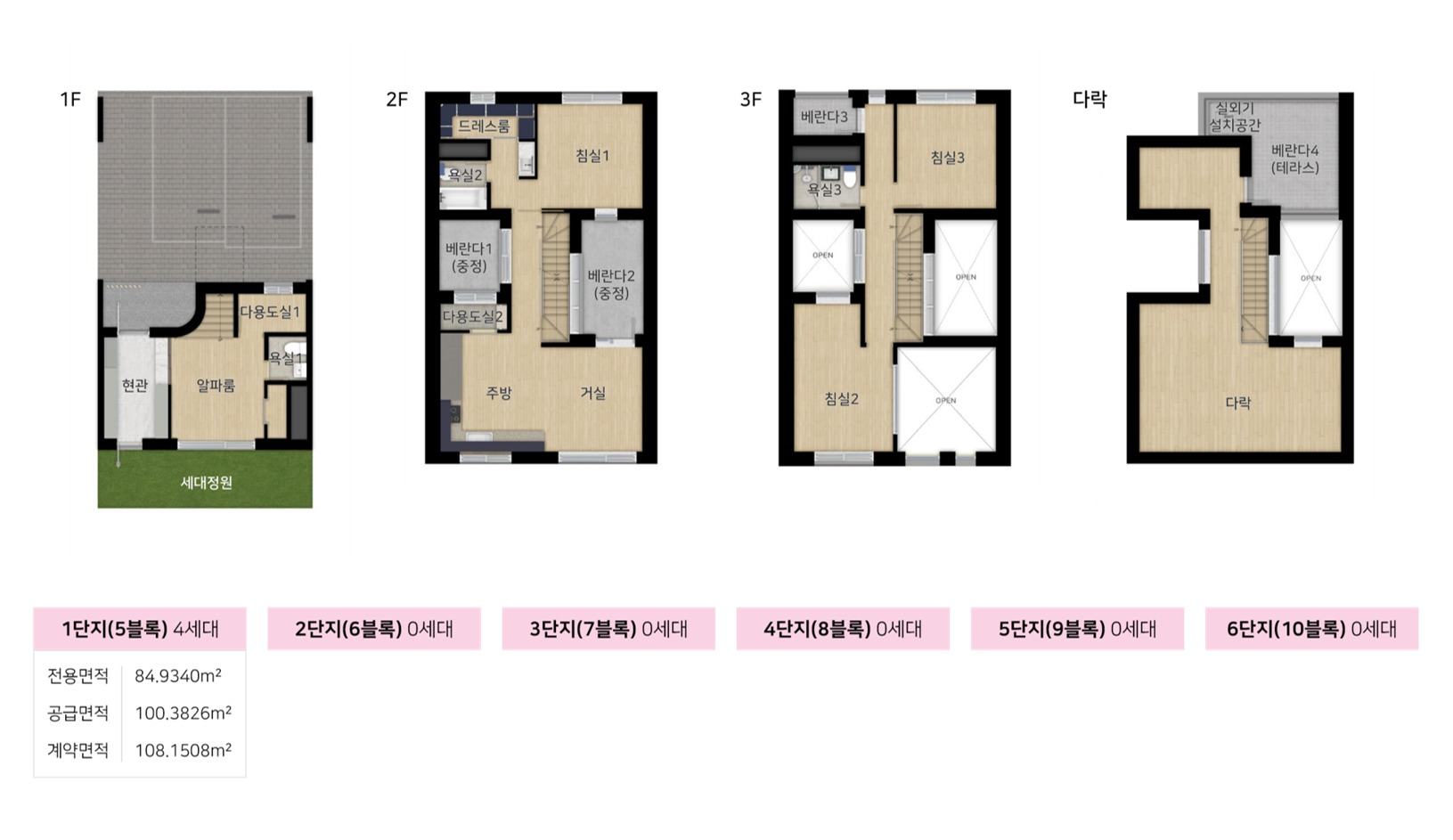 힐스테이트 양주옥정 파티오포레 84I5 평면도