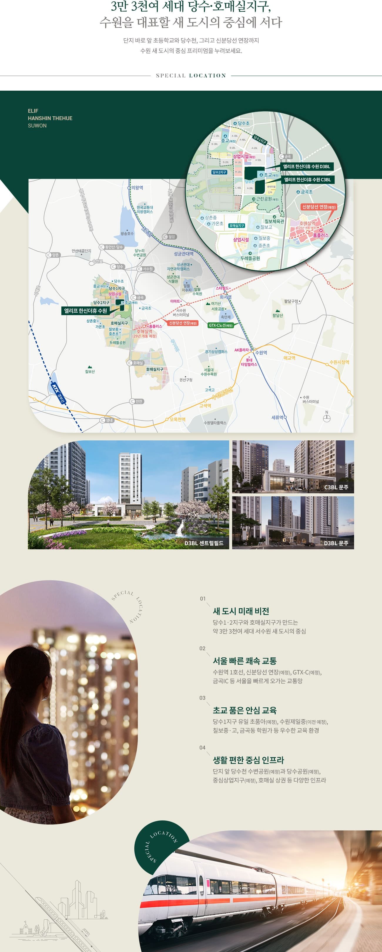엘리프 한신더휴 수원 입지환경
